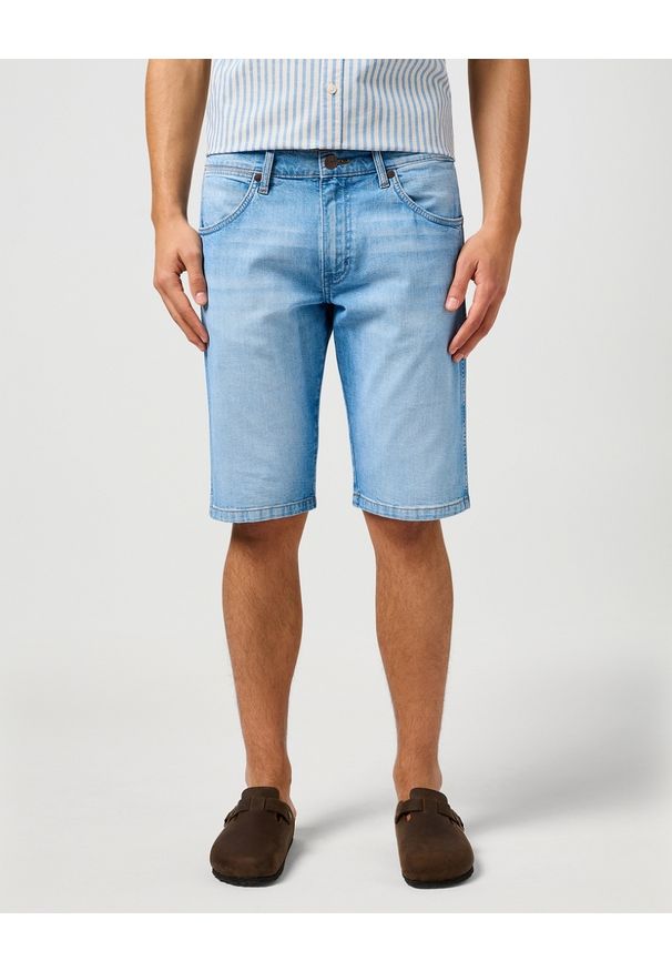 Wrangler - MESKIE SPODENKI WRANGLER COLTON SHORTS SLATE SHADE 112362489