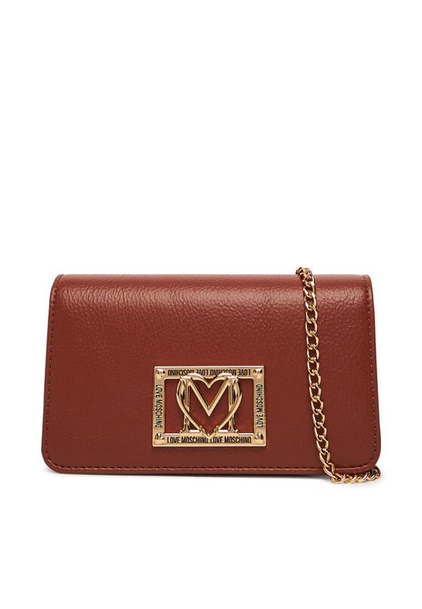 Love Moschino - LOVE MOSCHINO Torebka JC5602PP1NLI0312 Brązowy. Kolor: brązowy. Materiał: skórzane