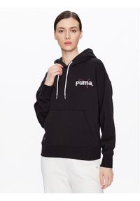 Puma Bluza Teama 538378 Czarny Regular Fit. Kolor: czarny. Materiał: bawełna, syntetyk