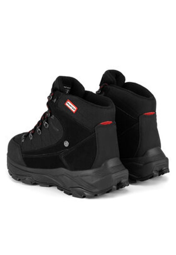 Hunter Trekkingi H1-060 Czarny. Kolor: czarny. Materiał: skóra. Sport: turystyka piesza