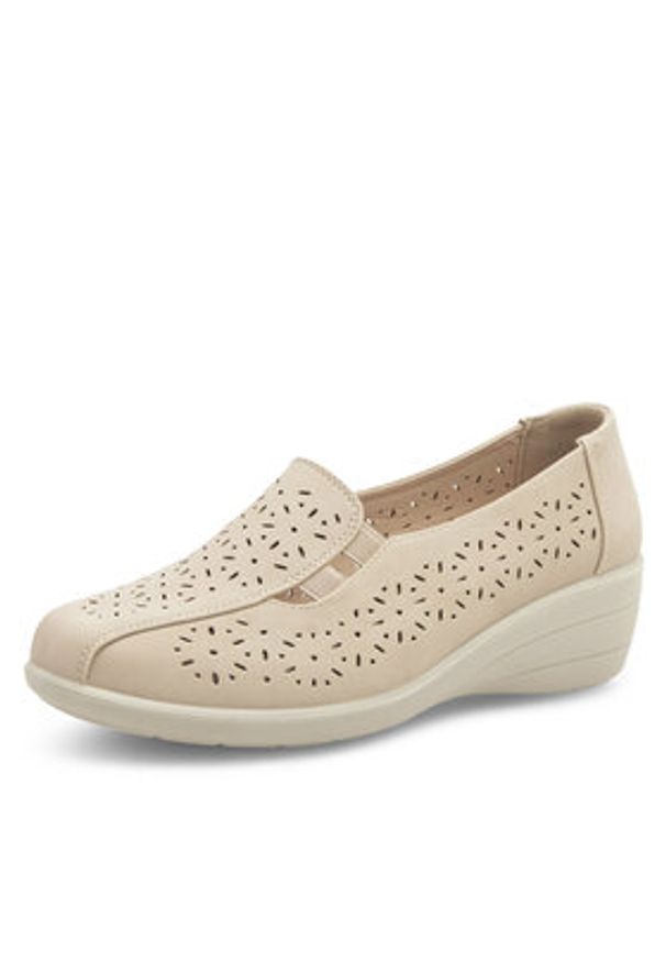 Clara Barson Półbuty WSS21169-01 Beżowy. Kolor: beżowy. Materiał: materiał