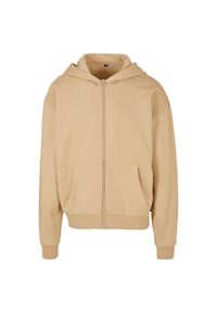 BUILD YOUR BRAND - Bluza Z Kapturem Dla Dorosłych Unisex Ultra Heavy Zapinana Na Zamek Błyskawiczny. Typ kołnierza: kaptur. Kolor: beżowy