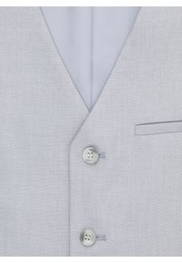 Pako Lorente - PAKO LORENTE – Jednorzędowa szara kamizelka. Kolor: szary. Materiał: poliester, wiskoza. Styl: elegancki, młodzieżowy #9