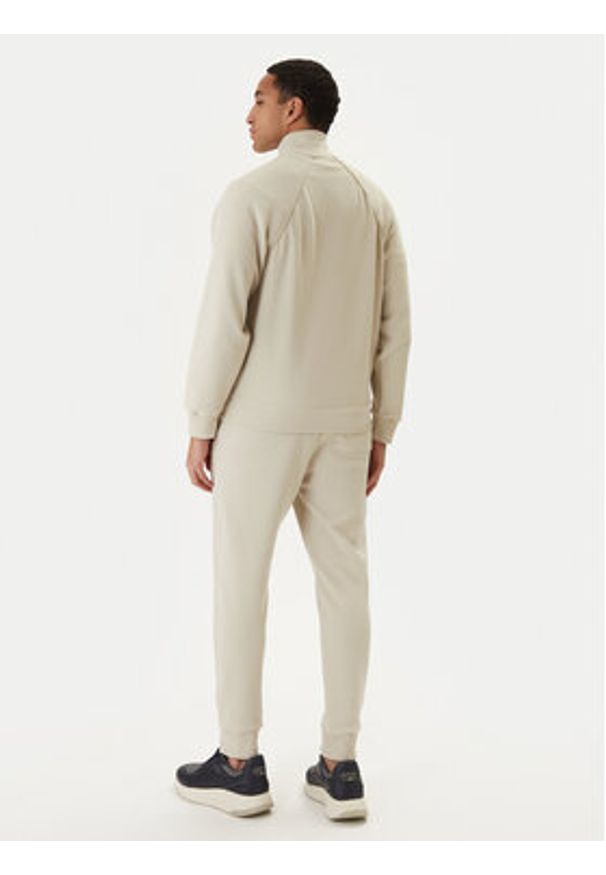 BOSS Dres 50555906 Beżowy Regular Fit. Kolor: beżowy. Materiał: bawełna