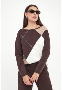 Joseph Ribkoff - Sweter damski w romby JOSEPH RIBKOFF #1