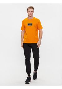 TOMMY HILFIGER - Tommy Hilfiger T-Shirt MW0MW34391 Pomarańczowy Regular Fit. Kolor: pomarańczowy. Materiał: bawełna