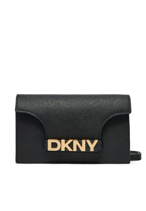 DKNY Torebka Avril R435OG58 Czarny. Kolor: czarny. Materiał: skórzane