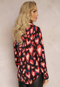 Renee - Czarna Koszula w Cętki Phoima. Typ kołnierza: kołnierzyk klasyczny. Kolor: czarny. Materiał: tkanina. Styl: klasyczny