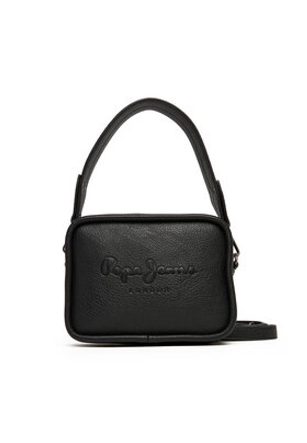 Pepe Jeans Torebka Bassy Code PL0300004 Czarny. Kolor: czarny. Materiał: skórzane