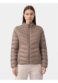 4f - 4F Kurtka przejściowa 4FAW23TDJAF224 Brązowy Slim Fit. Kolor: brązowy. Materiał: syntetyk