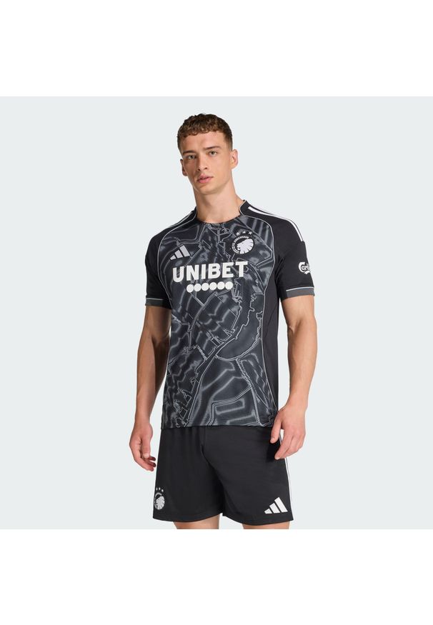 Adidas - F.C. Koszulka wyjazdowa Copenhagen 25/26. Kolor: czarny, biały, wielokolorowy. Sport: piłka nożna