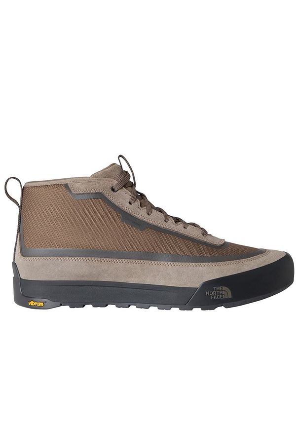 Buty męskie The North Face Clyffe Mid 0A8D8XF0O1 - brązowe. Okazja: na co dzień. Kolor: brązowy. Materiał: guma, tkanina, zamsz, materiał. Szerokość cholewki: normalna