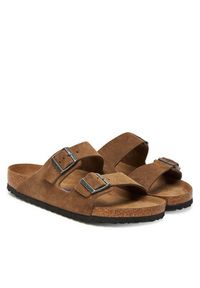Birkenstock Klapki Arizona Sfb 1030863 Brązowy. Kolor: brązowy. Materiał: zamsz, skóra #4
