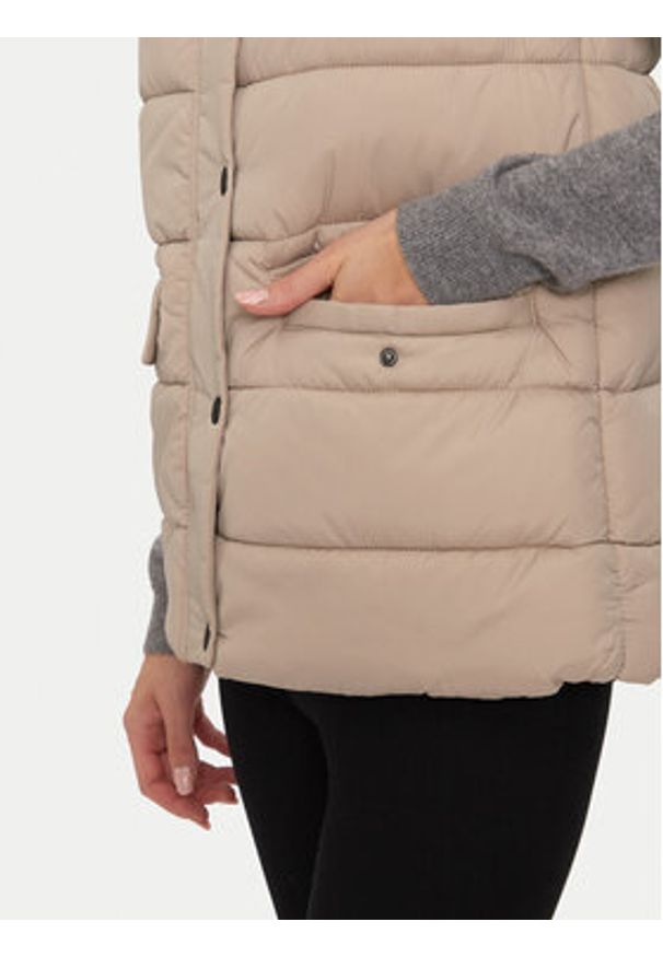 Whistler Bezrękawnik Amaretto W Puffer W244079 Beżowy Regular Fit. Kolor: beżowy. Materiał: syntetyk. Długość rękawa: bez rękawów