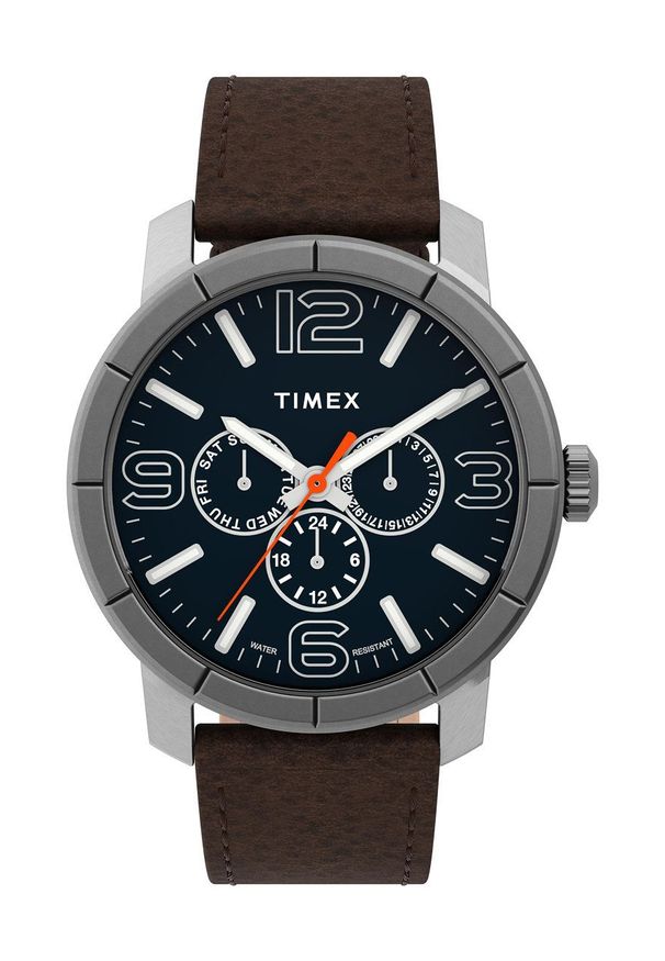 Timex zegarek TW2U15300 Mod 44. Kolor: niebieski. Materiał: materiał, skóra