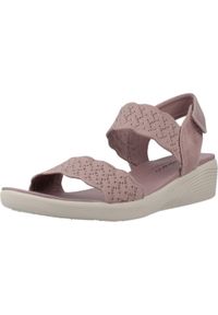 skechers - Sandały SKECHERS ARYA Fioletowy. Kolor: fioletowy. Materiał: tkanina. Sezon: lato