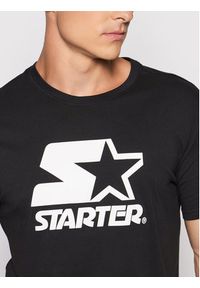 Starter T-Shirt SMG-008-BD Czarny Regular Fit. Kolor: czarny. Materiał: bawełna #5