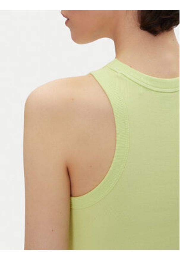 Hugo - HUGO Top Baby Tank_B 50511450 Zielony Slim Fit. Kolor: zielony. Materiał: bawełna