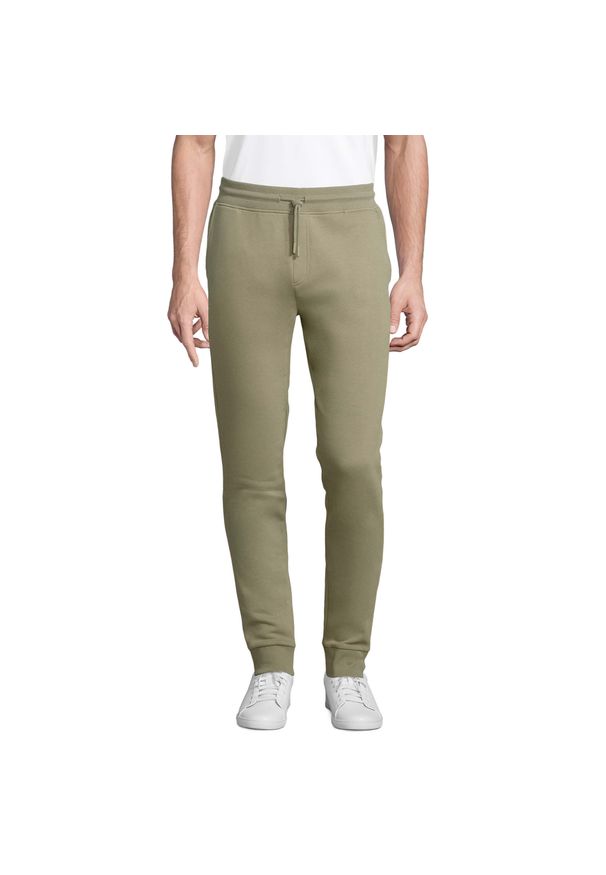 SOL'S - Spodnie do biegania Sol's Jumbo. Kolor: zielony. Materiał: bawełna. Długość: długie