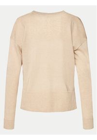 GAP - Gap Sweter 854769-02 Beżowy Relaxed Fit. Kolor: beżowy. Materiał: syntetyk