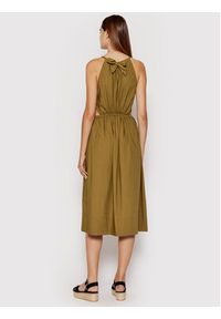 Sisley Sukienka letnia 4JOZLV00U Brązowy Regular Fit. Kolor: brązowy. Materiał: bawełna. Sezon: lato