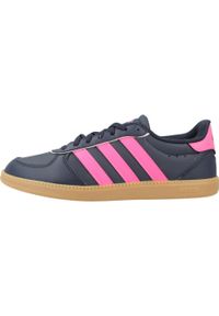 Adidas - Kapcie ADIDAS BREAKNET SLEEK J Niebieski. Okazja: na co dzień. Kolor: niebieski. Materiał: syntetyk, tkanina
