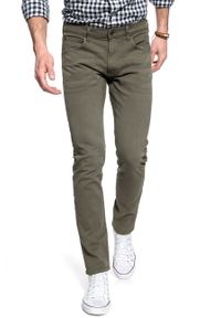 Lee - SPODNIE MĘSKIE LEE LUKE OLIVE GREEN L719EDPM