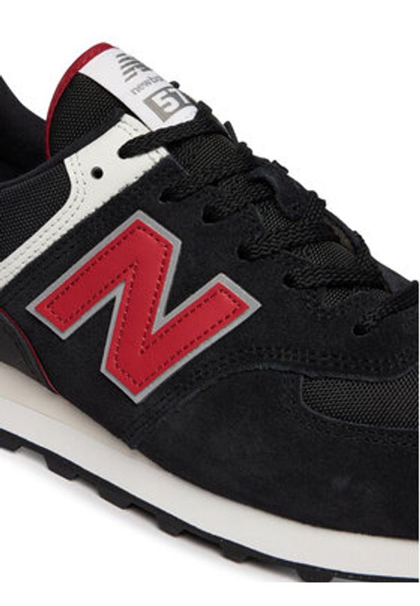New Balance Sneakersy U5748JL Czarny. Kolor: czarny. Materiał: skóra, zamsz