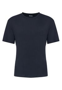 BOSS T-Shirt Rn 2P Rib 50563886 Niebieski Slim Fit. Kolor: niebieski. Materiał: bawełna #3