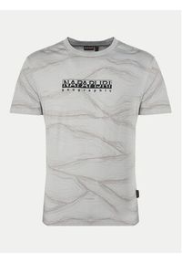 Napapijri T-Shirt B-Cellini NP0A4ILS Szary Regular Fit. Kolor: szary. Materiał: bawełna #4