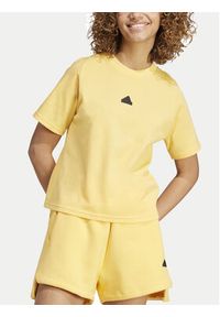 Adidas - adidas T-Shirt Z.N.E. IS3932 Żółty Regular Fit. Kolor: żółty. Materiał: syntetyk #3