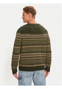 Wrangler Sweter Fairisle 112357294 Zielony Relaxed Fit. Kolor: zielony. Materiał: syntetyk