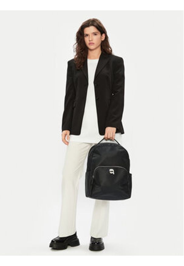 Karl Lagerfeld - KARL LAGERFELD Plecak A1W30126 Czarny. Kolor: czarny. Materiał: materiał