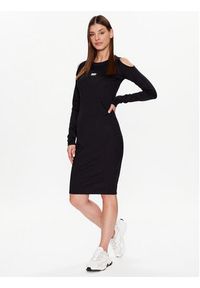 DKNY Sport Sukienka codzienna DP2D4737 Czarny Classic Fit. Okazja: na co dzień. Kolor: czarny. Materiał: syntetyk. Typ sukienki: proste, sportowe. Styl: sportowy, casual