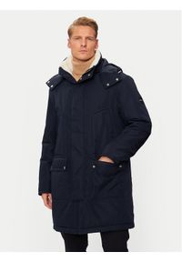 BOSS - Boss Parka H-Coyan 50524964 Granatowy Regular Fit. Kolor: niebieski. Materiał: syntetyk