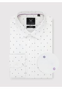 PAKO LORENTE – Koszula w kolorze białym w drobny wzór P24SF-1X-022-B-S - Pako Lorente. Okazja: na co dzień. Kolor: biały. Materiał: jeans, elastan. Styl: casual #6