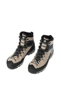 Scarpa - Buty trekkingowe męskie Mescalito Trk GTX. Kolor: wielokolorowy, beżowy, czarny. Materiał: skóra. Technologia: Gore-Tex