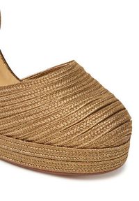 Castañer Espadryle Carolyn/142 023115 Złoty. Kolor: złoty. Materiał: materiał