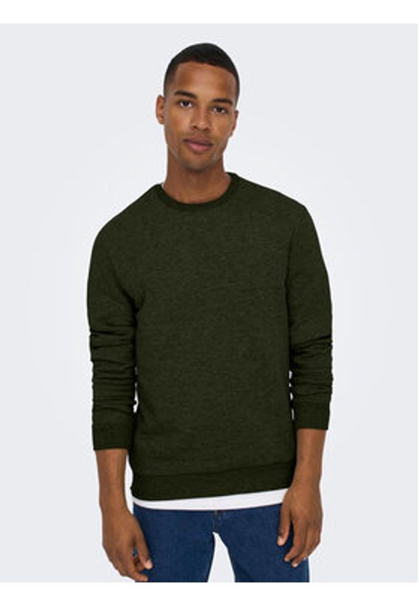 Only & Sons Bluza 22018683 Zielony Regular Fit. Kolor: zielony. Materiał: bawełna, syntetyk