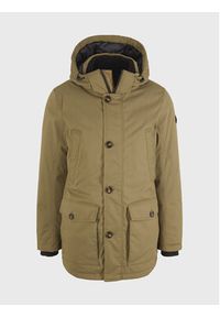 Tom Tailor Parka 1032495 Zielony Regular Fit. Kolor: zielony. Materiał: syntetyk