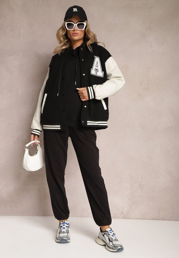 Renee - Czarny Komplet Dresowy z Bluzą i Spodniami Ciranova. Kolor: czarny. Materiał: dresówka