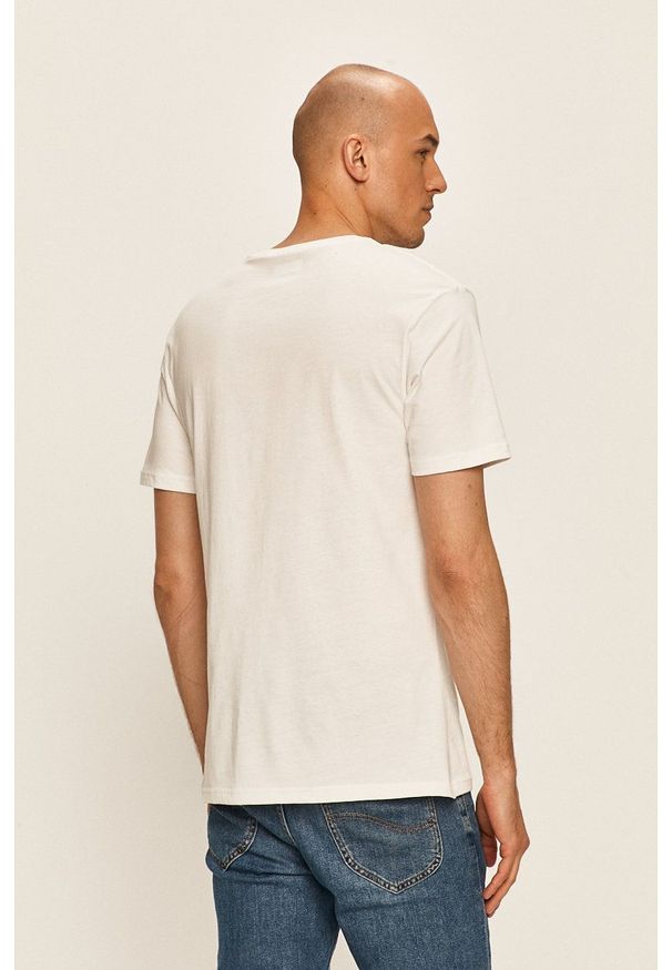 columbia - Columbia - T-shirt. Okazja: na co dzień. Kolor: biały. Materiał: dzianina. Wzór: nadruk. Styl: casual