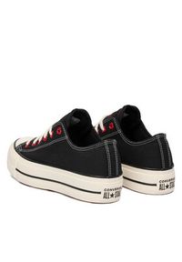 Converse Trampki Chuck Taylor All Star Lift Platform Hearts A19059C Czarny. Kolor: czarny. Materiał: materiał. Obcas: na platformie #9