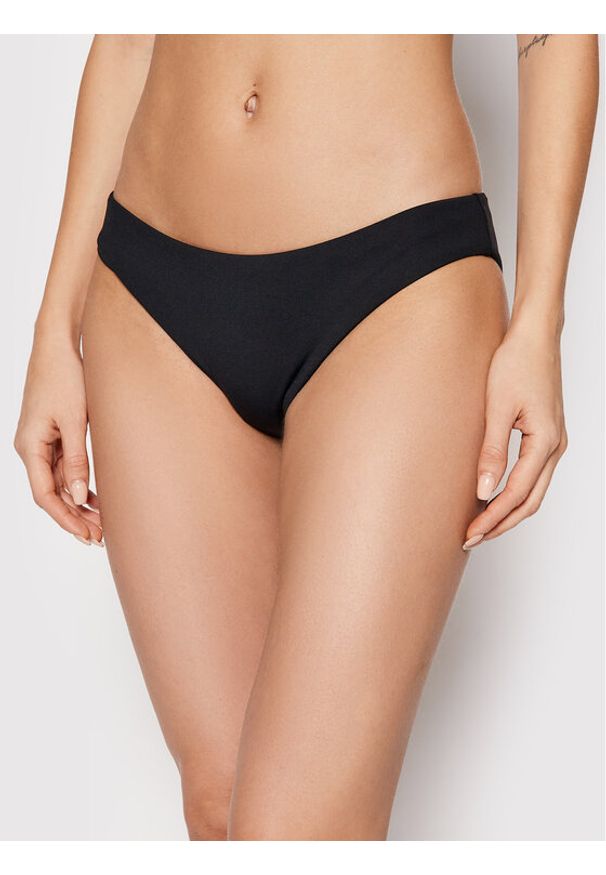 Seafolly Dół od bikini Hipster 40473-942 Czarny. Kolor: czarny. Materiał: syntetyk