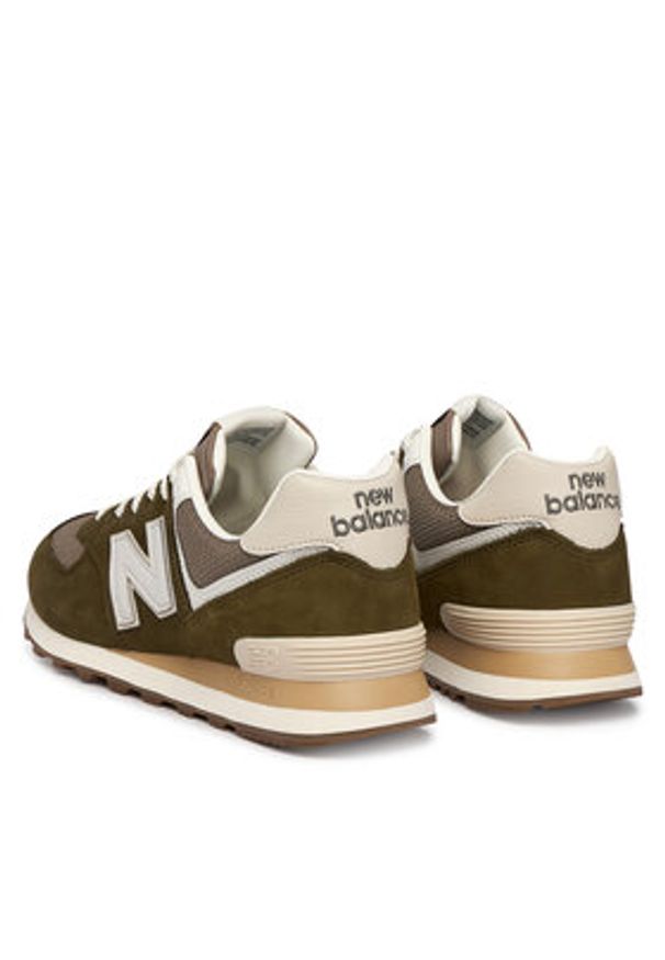 New Balance Sneakersy U5742RG Brązowy. Kolor: brązowy. Materiał: skóra