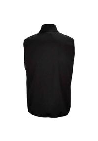 SOL'S - Ocieplacz Męski Falcon Softshell Zapinany Na Zamek Błyskawiczny. Kolor: czarny. Materiał: softshell