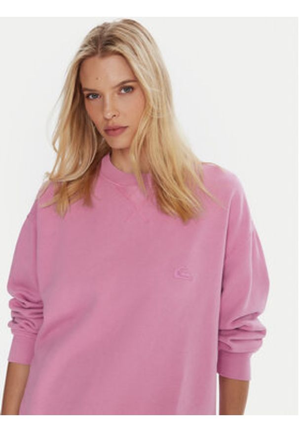 Quiksilver Bluza Essential Crew EQWFT03190 Fioletowy Standard Fit. Kolor: fioletowy. Materiał: bawełna