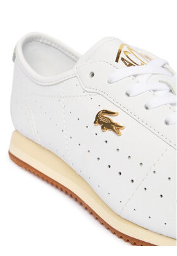 Lacoste Sneakersy Club-Low 51SFA0177 Biały. Kolor: biały. Materiał: skóra