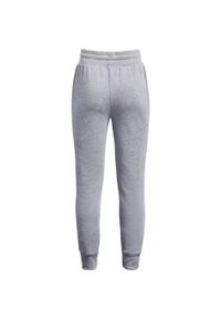 Spodnie dresowe dziewczęce Under Armour Rival Fleece Joggers. Kolor: szary. Materiał: dresówka