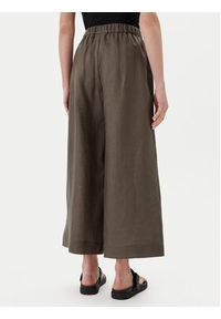 Max Mara Spodnie materiałowe Minnie 2516131018 Zielony Relaxed Fit. Kolor: zielony. Materiał: len #3